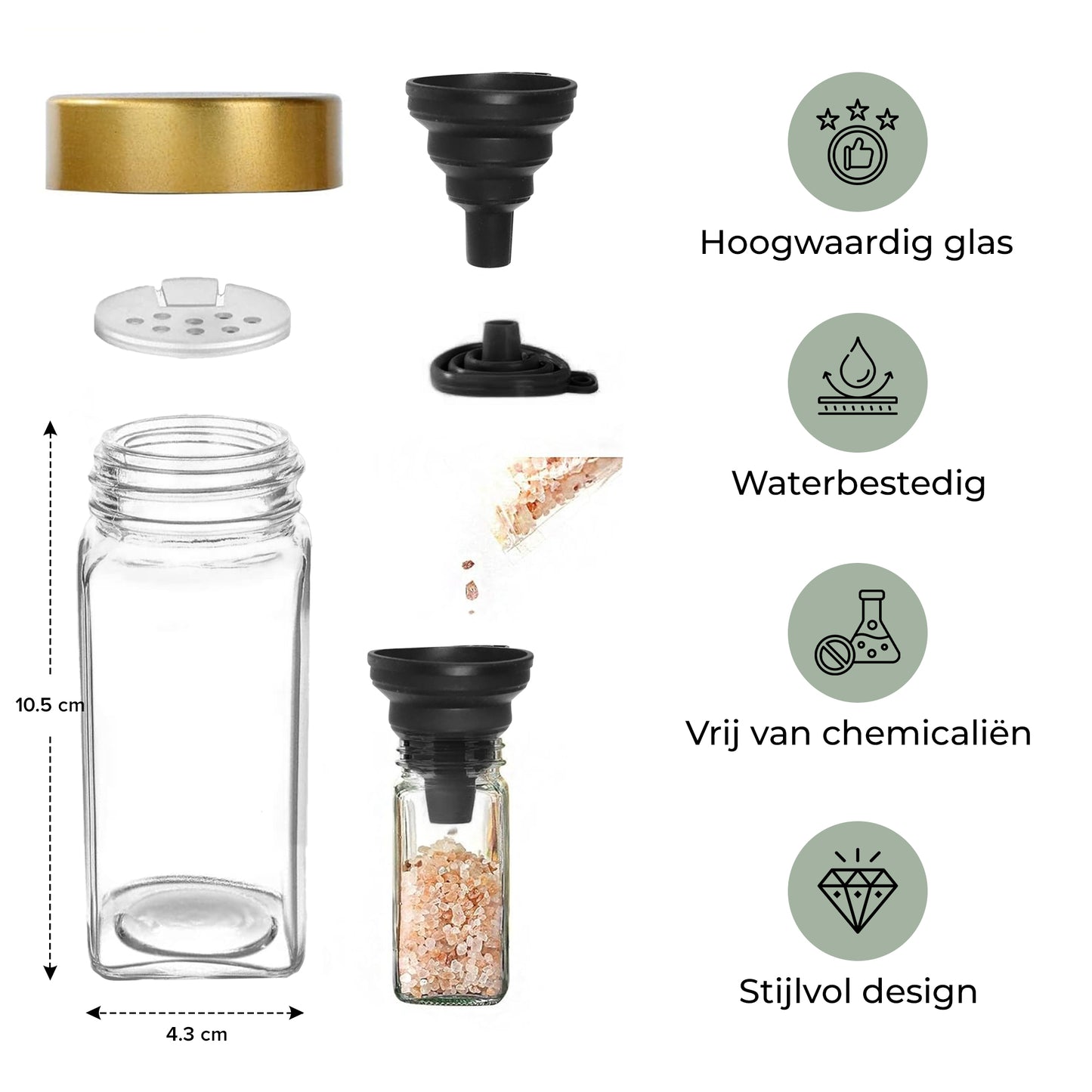 Kruidenpotjes labels wit 24st
