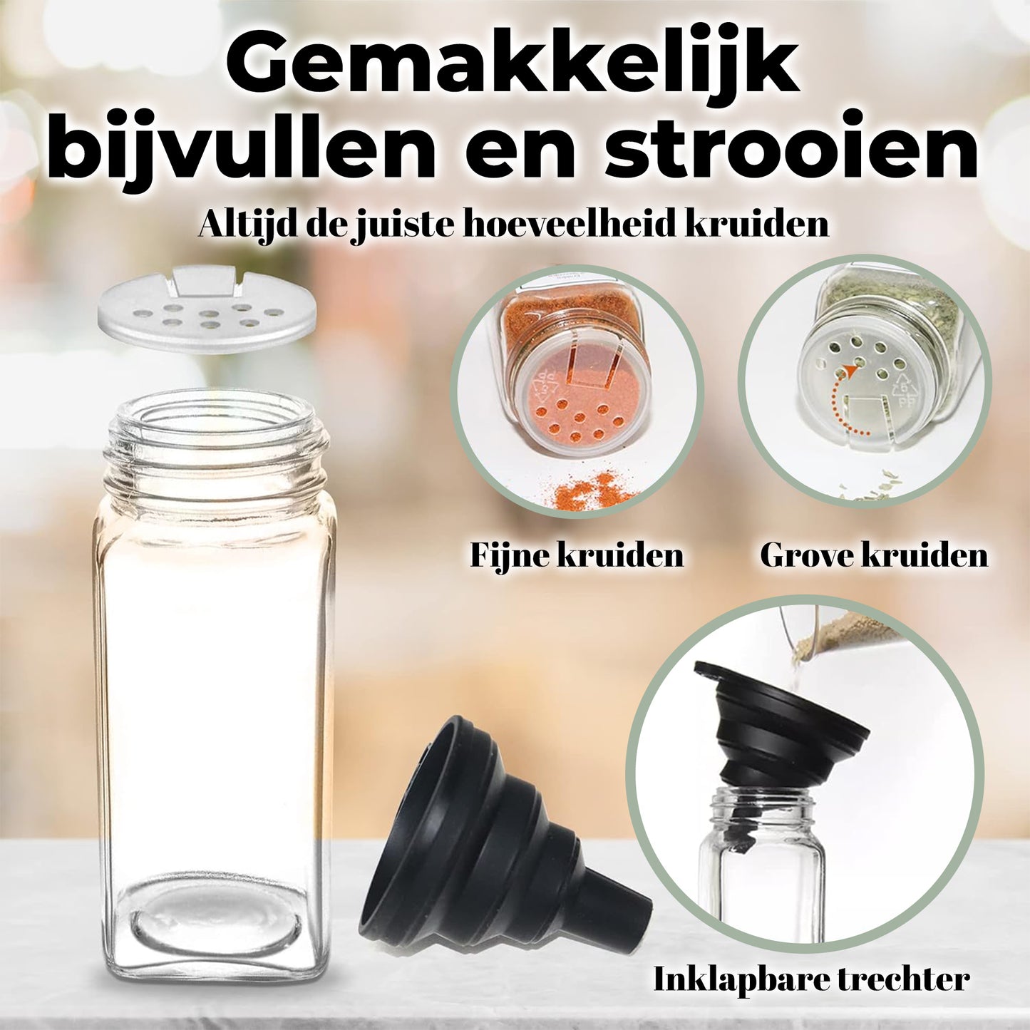 Kruidenpotjes labels wit 24st