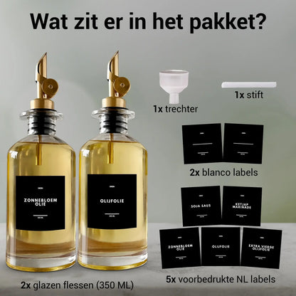 Olie Dispenser zwart 2st