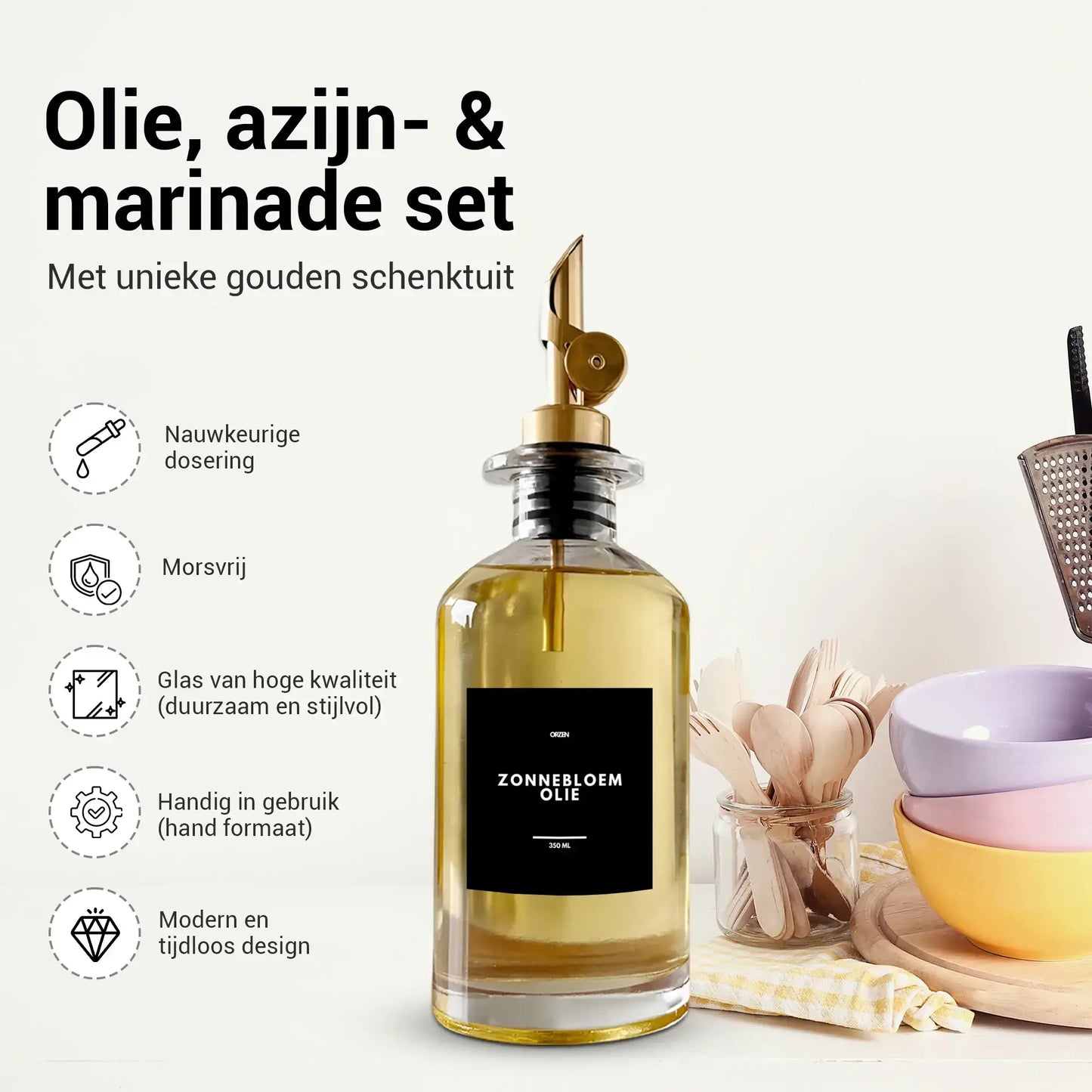 Olie Dispenser zwart 2st